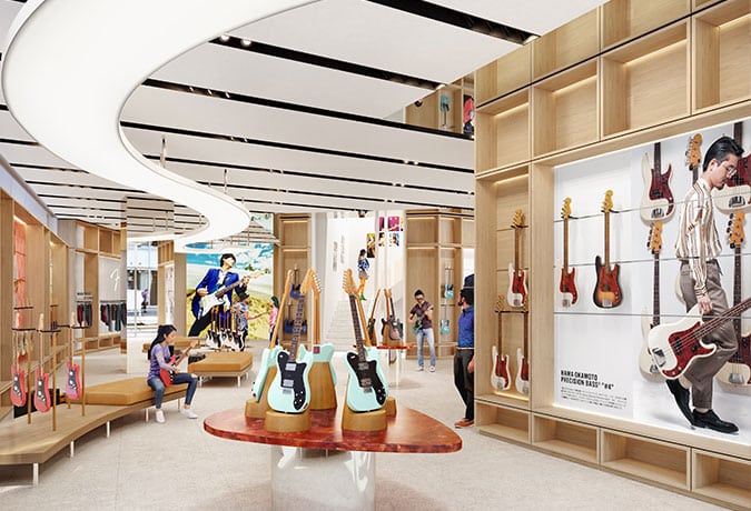 Fender flagship store in Tokyo