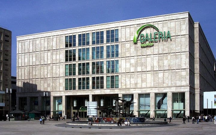 The Galeria Kaufhof department store at Alexanderplatz